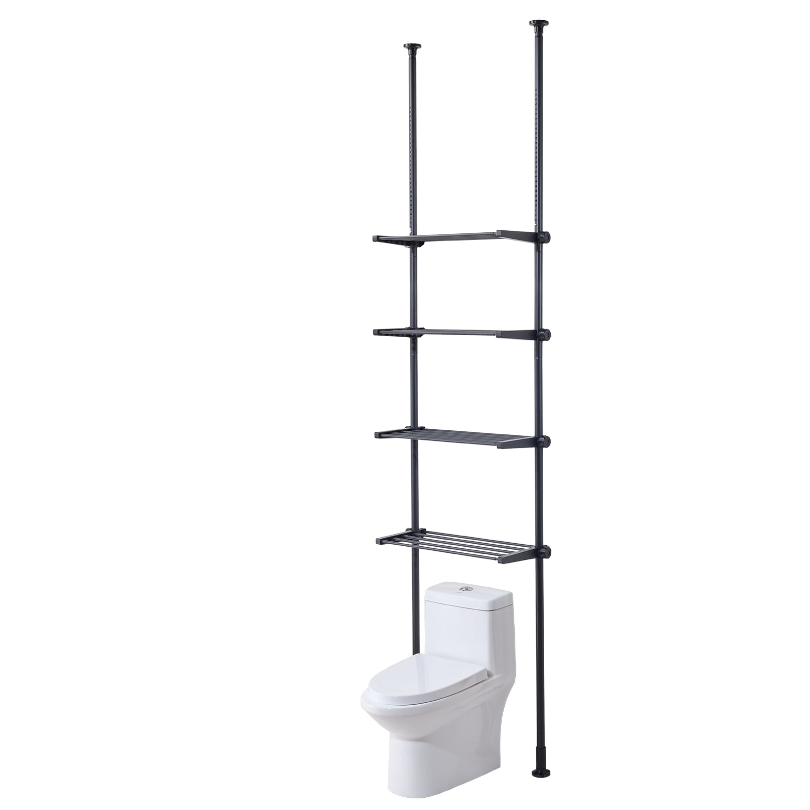 Over The Toilet Storage 4-Tier Bathroom Shelf Rack Space Saver Organizer_voghion.com